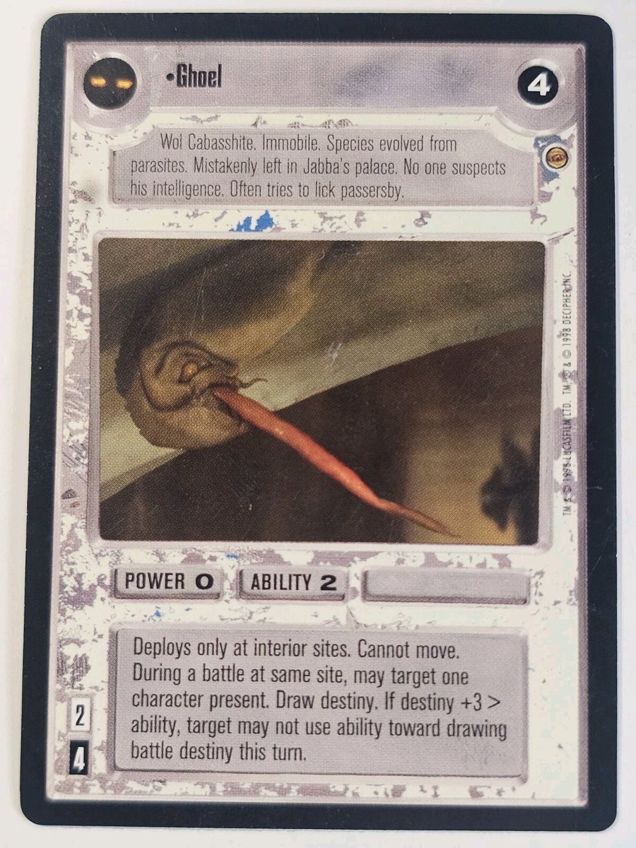 jadesfirecomics's tweet photo. Star Wars Decipher CCG - Ghoel - Jabba's Palace - SWVCG We Combine Shipping  https://t.co/iFjV1DXTXA #STARWARS #SWCCG #CCG #STARWARSDECIPHER #CCGSALE https://t.co/ZhTYiVinR5