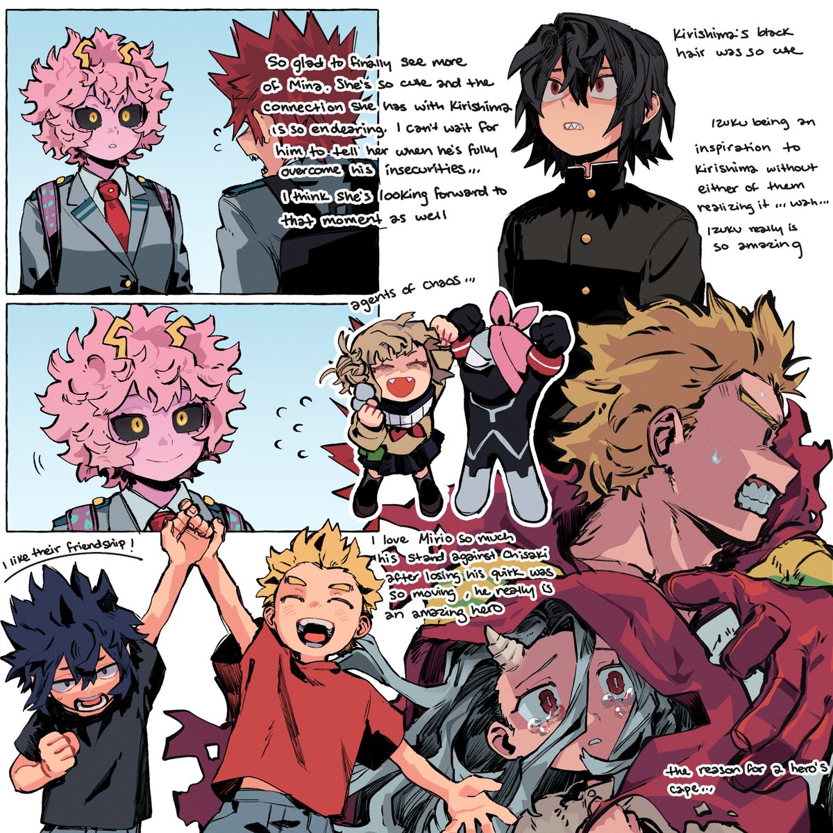 seirxi's tweet photo. post-watch drawings for eps 71-78 of BNHA

finished the shie hassaikai arc..! I had some issues with it, but I enjoyed it a lot overall. Also, first ever one of these without a bakugou drawing I feel incomplete... https://t.co/UhxWT1wLhJ