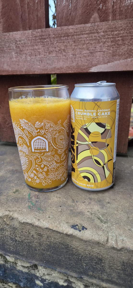 WelshWestwood's tweet photo. 6 Year Sour | Crumble Cake Tropical Pastry Smoothie Sour 6.0%
Vault City Brewing
#beer #ale #beerdrinker #aledrinker #beersoftwitter #alesoftwitter #ipa #dipa #tipa #sour #stout #porter #pastrysour #neipa #ddh #craftbeers #alcraftales #twitterale #twitterbeer #beersincans https://t.co/GaNygv7pOj