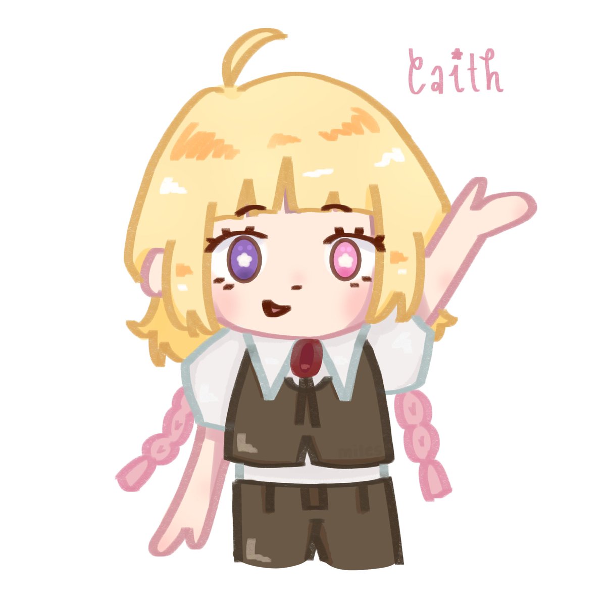 milesevah's tweet photo. here's an OC! her name's caith. I'm still finding my style so i hope you'll be with me as I improve my art 🩵
#oc #digitalart #digitalartist https://t.co/GzhAXbC9LM