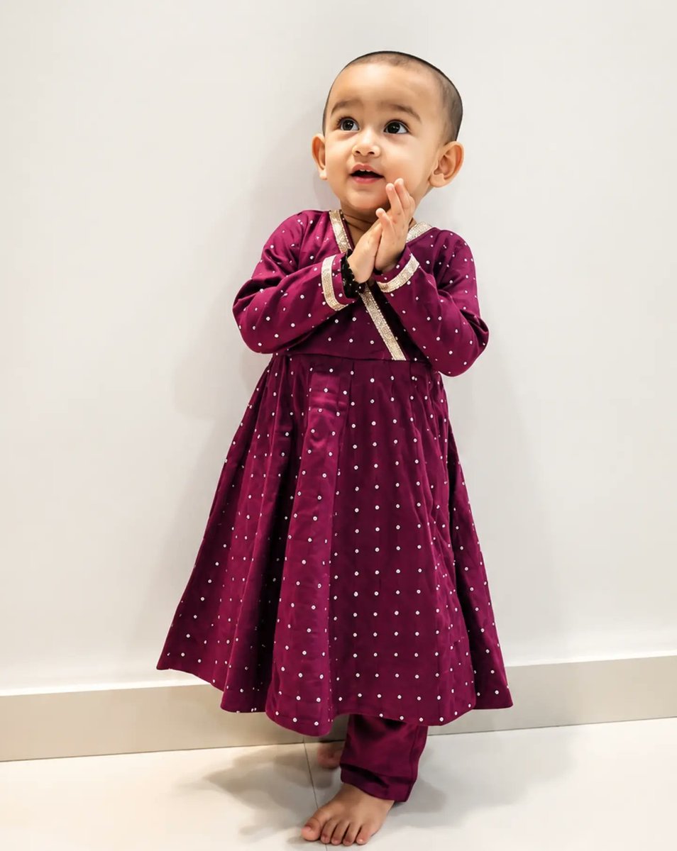 leshowben's tweet photo. Wine Royale Kids Set: a rich wine-toned kurta with delicate sparkling embellishments, paired with crisp white bottoms for little festive moments that deserve to shine. https://t.co/8RwDP4q5Vl