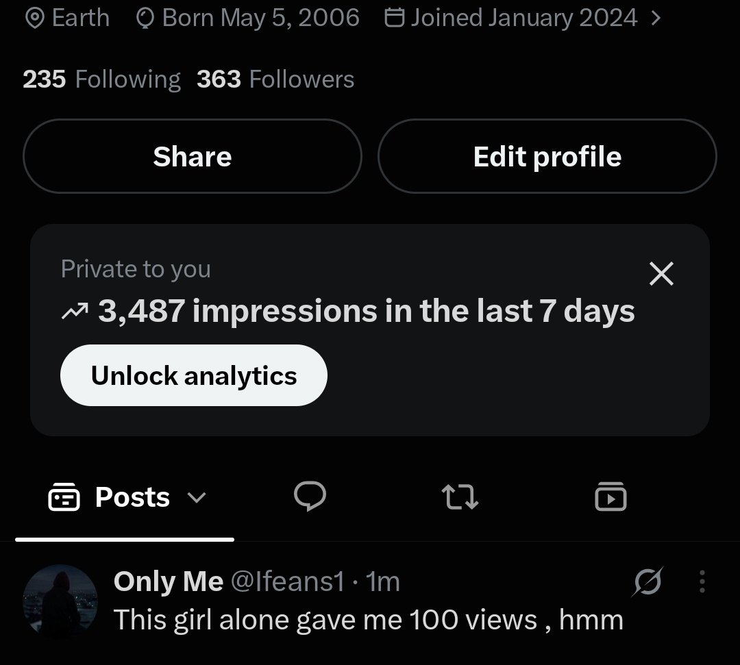 Ifeans1's tweet photo. 3487 now, genuine question 
What does this even mean?

3000+ pple are impressed with my tweet or what? https://t.co/rMLeyXtew2