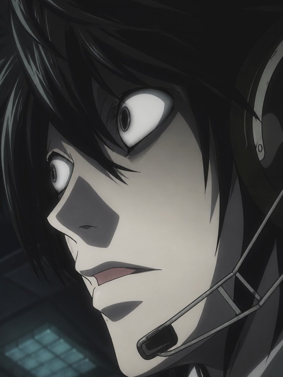 AnimexTwts's tweet photo. When L saw a Shinigami for the first time https://t.co/bUQTQfhaI6