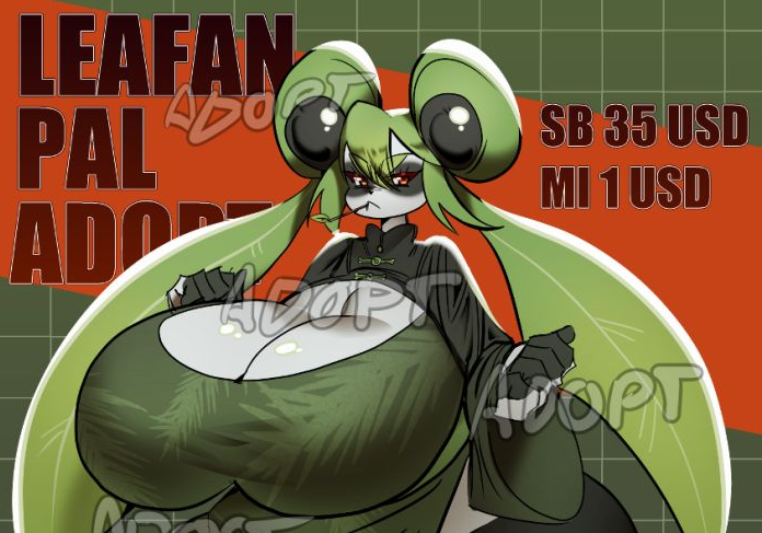 _MAKUMBA_'s tweet photo. New Leafan adopt! curently at: https://t.co/91OMHjZzJX https://t.co/GO73ORW76O