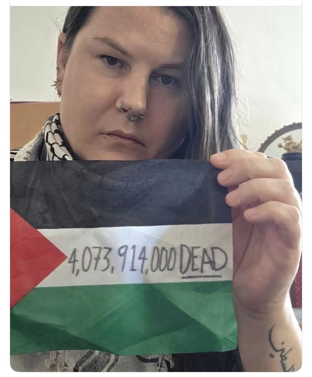 TheDemSlayer's tweet photo. “4,073,914,000 DEAD”

Holy crap, I can’t even believe how stupid the “Free Palestine” lunatics are!  It’s utterly baffling!

She says 4.07 billion Palestinians have been killed.  So retarded and shameful!

SHE FORGOT TO ADD ANOTHER NINE ZEROS!!!

Hello!  Everyone knows that the official number is 4,073,914,000,000,000,000.

It’s not 4.07 billion.
It’s 4.07 QUINTILLION!

Ridiculous!  These people are a joke. 😋