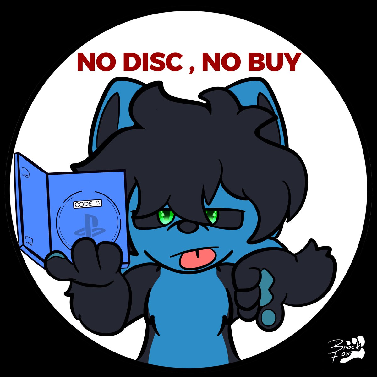_RainWolf_'s tweet photo. Arte maravilhosa por: @BrockFoX20 

No disc, no buy >:( https://t.co/OmvgQkiHD7