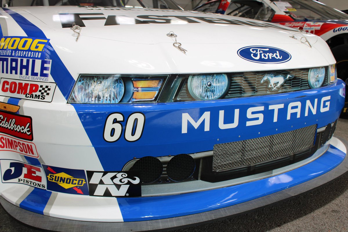 STaranto92's tweet photo. Another OG Nationwide CoT up for auction at Mecum Nashville is this Carl Edwards car, Chassis RK-638

Carl drove this car to victory at Texas in the spring of 2011, earning the first O'Reilly Series win for the Ford Mustang and the first NASCAR win overall for a Mustang since Bobby Allison won Bowman Gray in 1971.