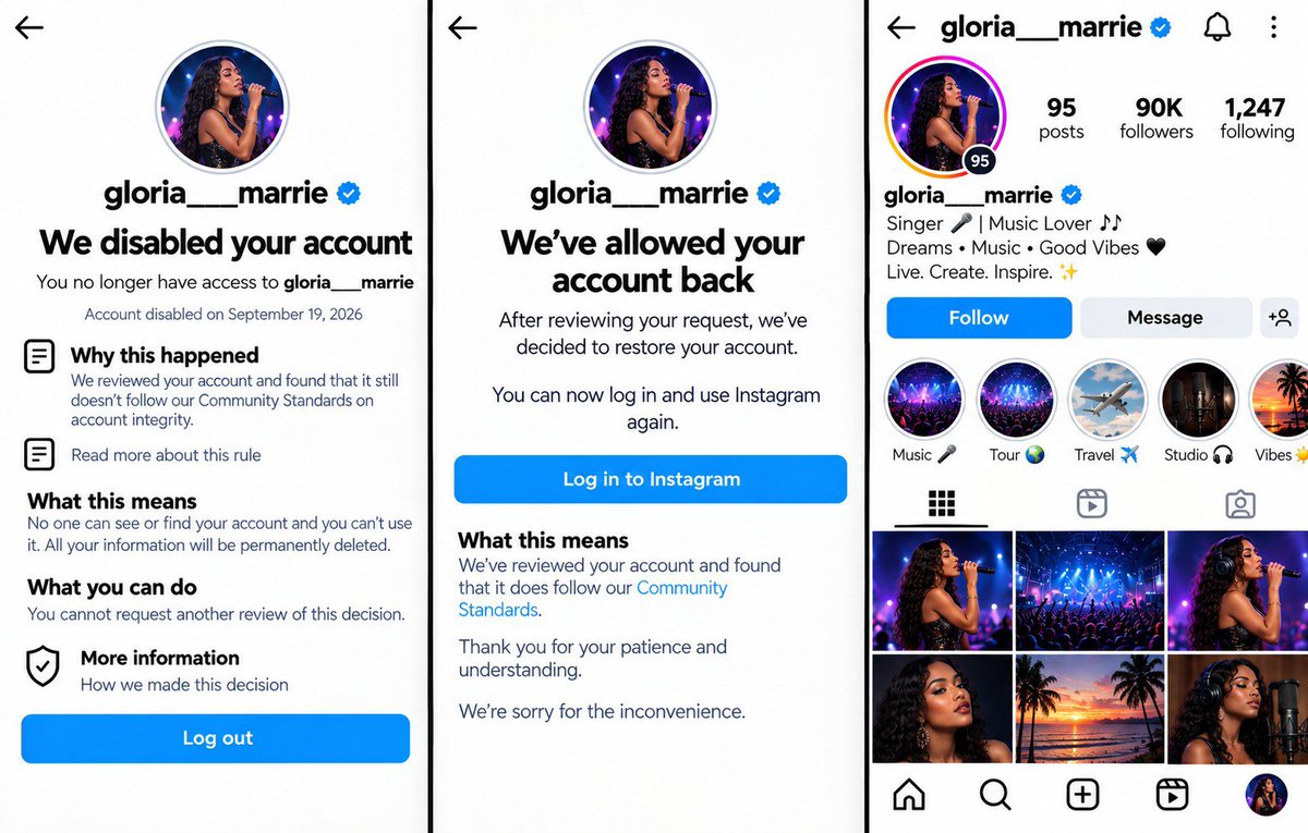 Cyber_syt1's tweet photo. This Instagram linked to facebook account was disabled  and is now active again https://t.co/qshrP8jnh7