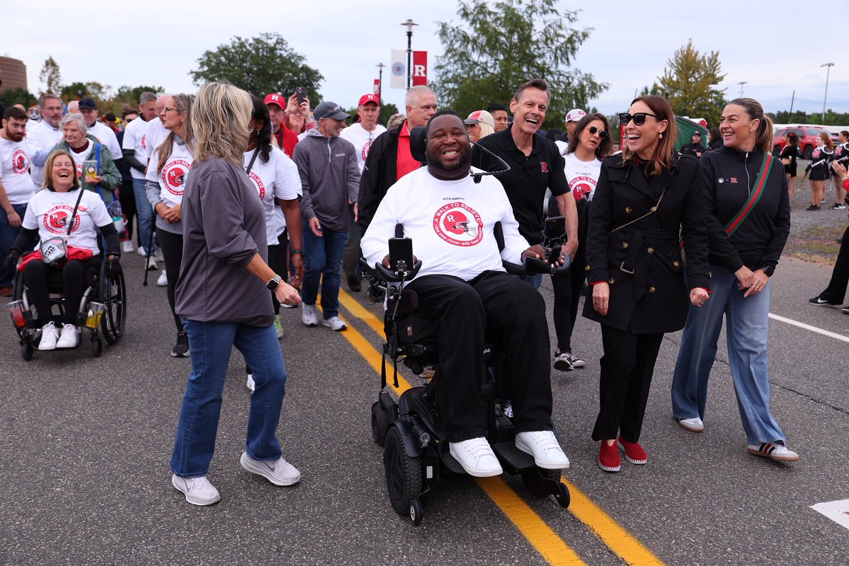 RUAthletics's tweet photo. Nothing more inspiring than @EricLeGrand52’s A Walk to Believe! #CHOP https://t.co/JJfwaQJq3p