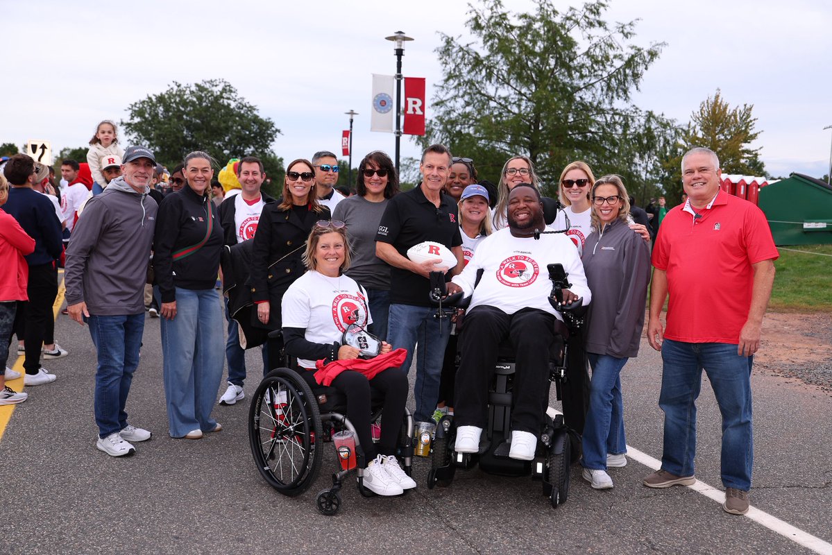 RUAthletics's tweet photo. Nothing more inspiring than @EricLeGrand52’s A Walk to Believe! #CHOP https://t.co/JJfwaQJq3p