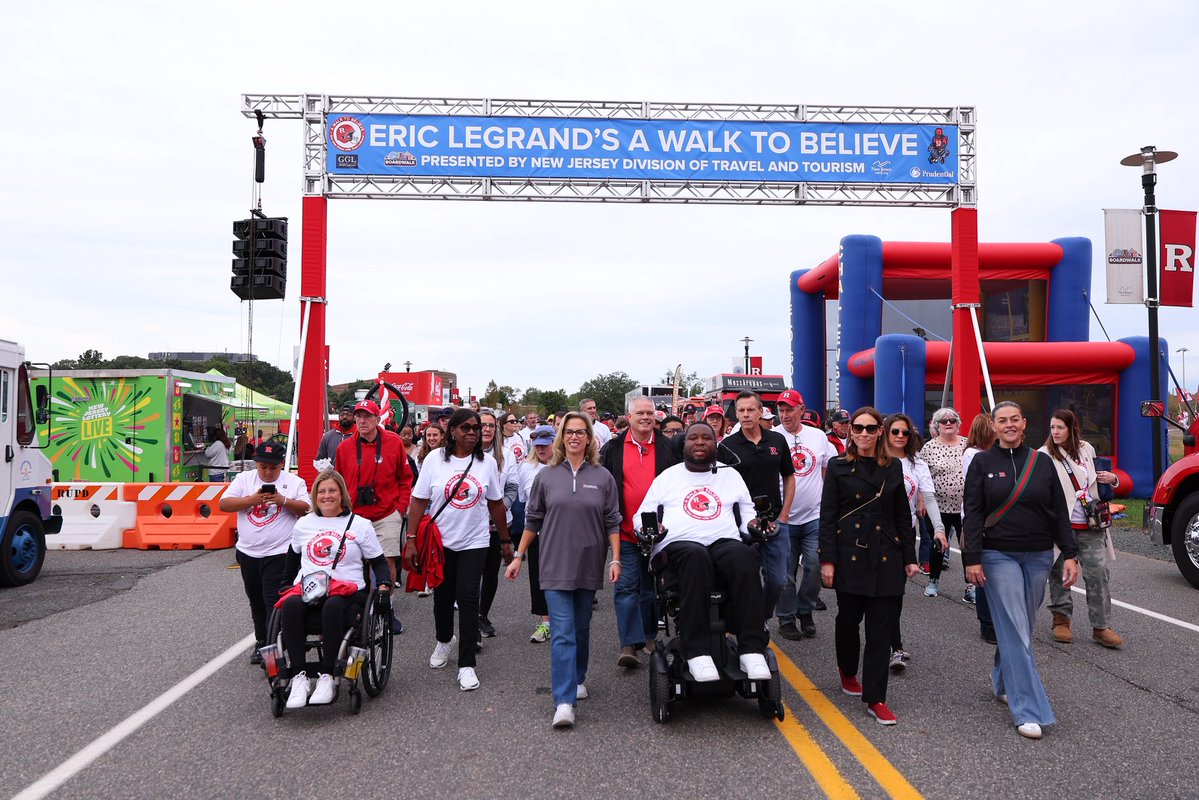 RUAthletics's tweet photo. Nothing more inspiring than @EricLeGrand52’s A Walk to Believe! #CHOP https://t.co/JJfwaQJq3p