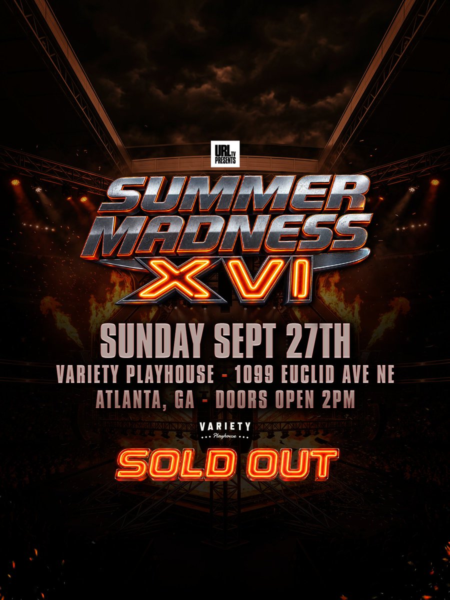 urltv's tweet photo. SUMMER MADNESS XVI IS OFFICIALLY SOLD OUT! 🤟🏾

Battles drop exclusively on the URLTV App Tuesday September 29

#youcantcopyrespect https://t.co/ngKPhP7jt3