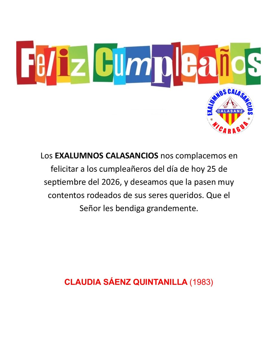 CALASANCIOS's tweet photo. #250926cumpleaños https://t.co/rj99tw3GfB