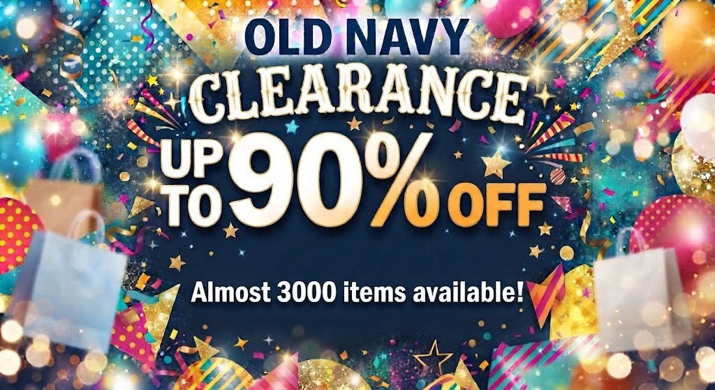 realballadolla's tweet photo. Old Navy is having an up to 90% off clearance sale! Almost 3,000 items available and lots of good stuff left! https://t.co/2SD4syXSEL #ad #oldnavy #clearance #clothing #childrensclothing https://t.co/IjZhUeLJ7x