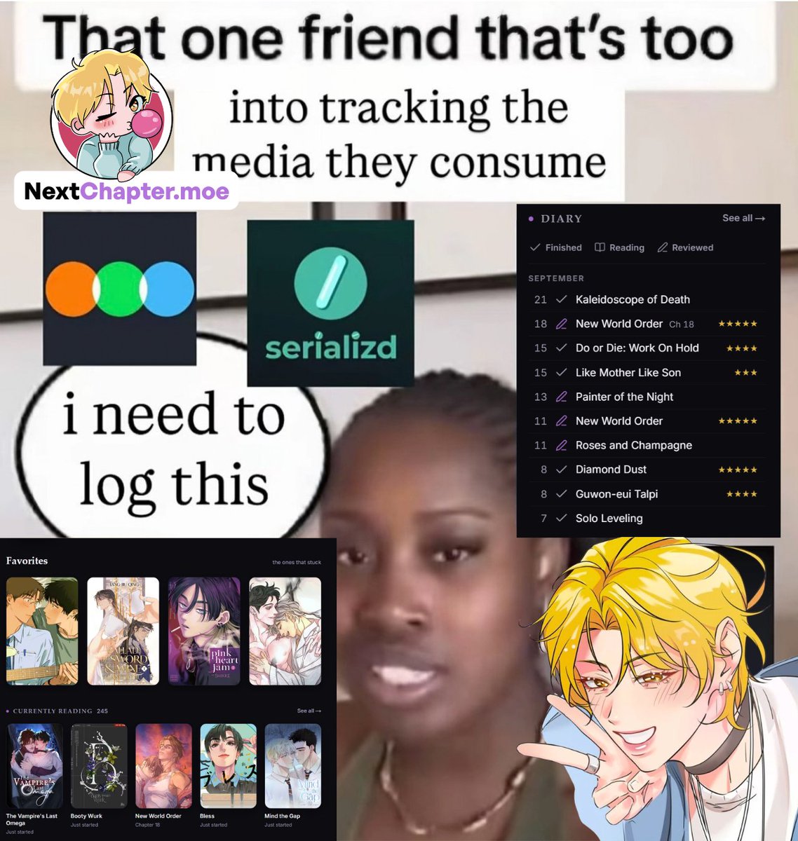 nextchaptermoe's tweet photo. Lemme just self-insert real quick 🤫💛 https://t.co/F9T7QomNDu