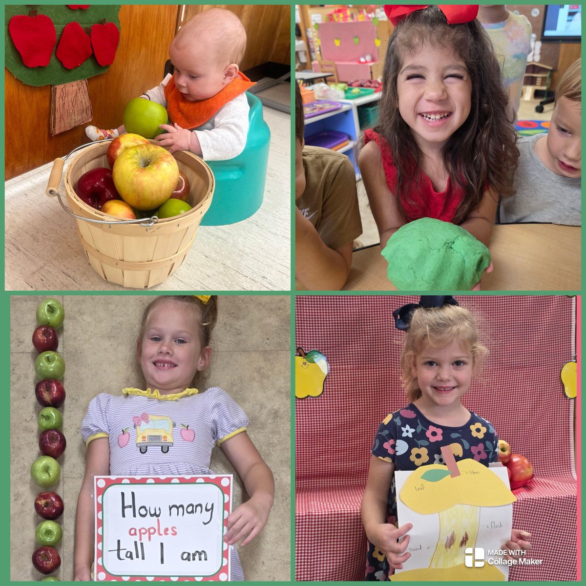 CfisdAndre2025's tweet photo. We had an amazing Apple week at Andreâ ELC. We enjoyed apple pie in a cup, art, sensory, math and science. We had a Photo Booth and a fun Apple Market! We love our little learners to the core! ðð #appleweek #ChooseCFISD #CFISDSpirit @CFISDELCS @CFISDCOMMPROG https://t.co/2I3GD7ItSt