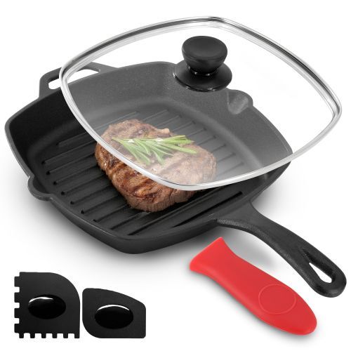 royalkitwareco's tweet photo. MegaChef 10.4-Inch Pre-Seasoned Cast Iron Griddle with Tempered Glass Lid — $31.24.

Shop: https://t.co/F31HMPj9Oe

Save 10% with Promo code: X2026

#MegaChef #CastIron #Griddle https://t.co/tt1dLd3JnI