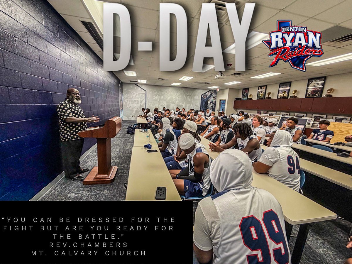RyanRaiderFB's tweet photo. Thank you Rev. Chambers from Mount Calvary Church  for our game day Devotion! 

We are READY! https://t.co/Zh1xSO3eQt