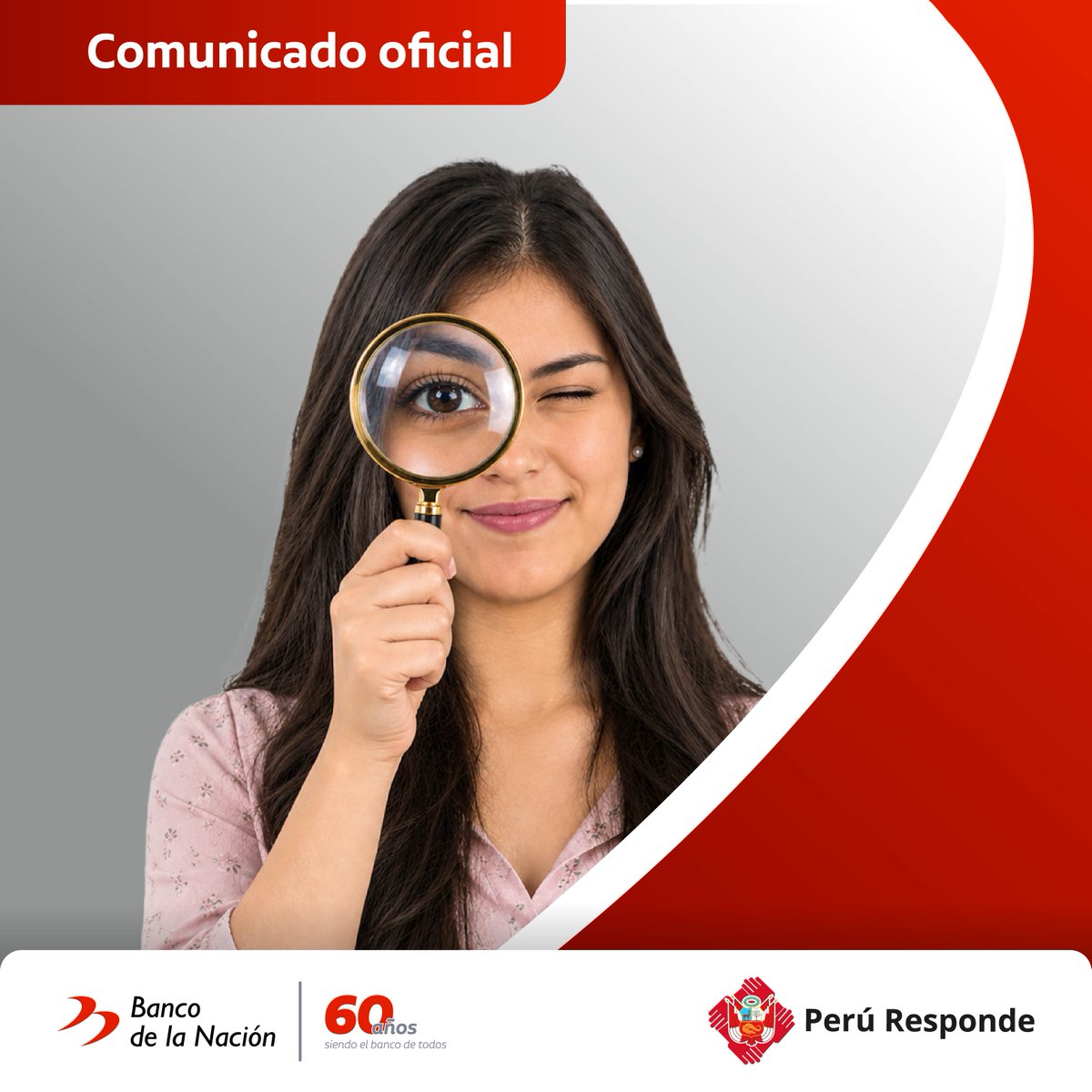 BancodelaNacion's tweet photo. 📷 ¡POSTULA CON SEGURIDAD! Revisa las oportunidades laborales del BN únicamente a través de sus canales oficiales y evita acceder a enlaces o mensajes de procedencia desconocida.
Encuentra nuestras convocatorias vigentes en: https://t.co/JFWEdCSxZu https://t.co/gW2qw5h8q2