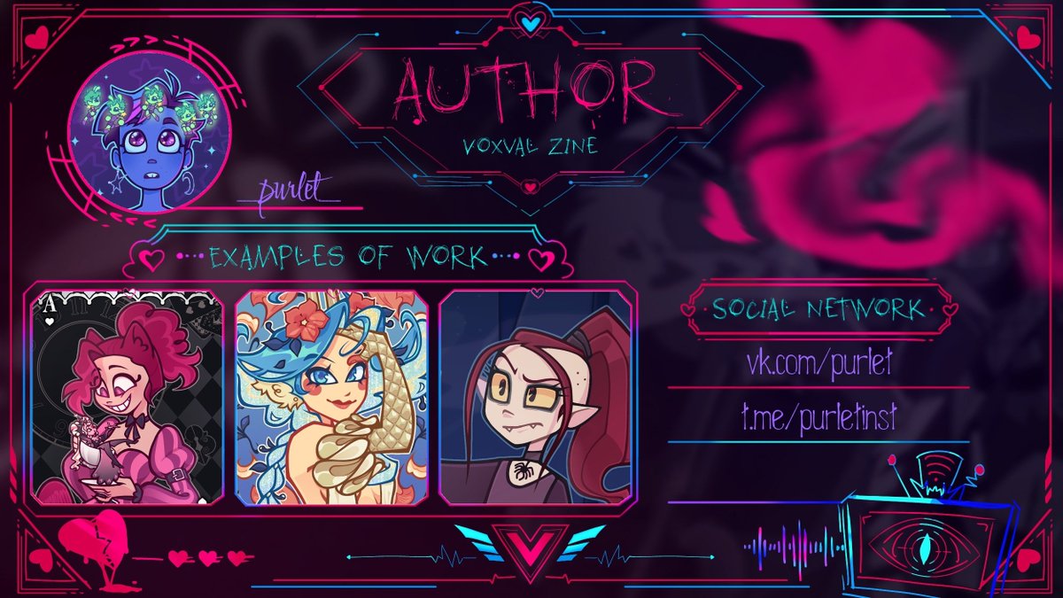 SharkOfficeTeam's tweet photo. A new showman steps onto the stage, ready to win over many more sinners...

And it's _purlet_!! ✨

_____________________________________
#VoxVal #Staticmoth #Vox #Valentino #Voxvalzine #zine #hotelhazbin https://t.co/ZYIhpk2Q1y