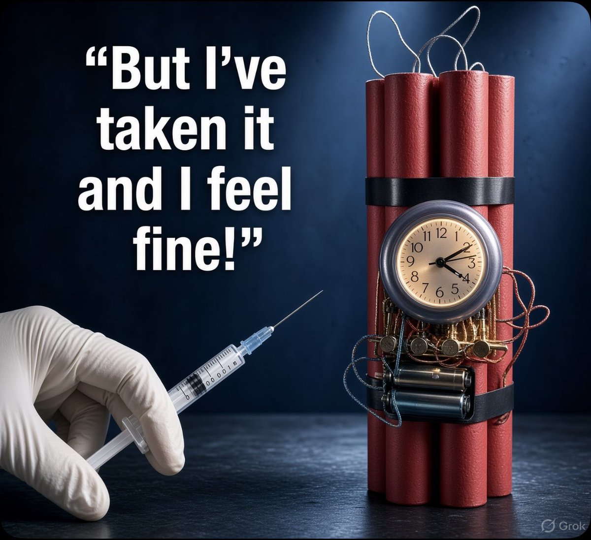 toobaffled's tweet photo. This is the most common sentence in the whole debate.
“I had it. I’m fine.”

Feeling fine after the shot was never the question.
The question was always what it does later.
Some people find out the hard way.
The rest keep repeating the line like it’s proof. https://t.co/lJdwzw8LeL