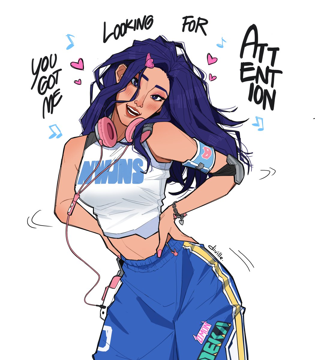 Diville_Art's tweet photo. NewJeans 'Attention' inspired Dmon 💙💜
#Overwatch #Fanart #NewJeans #Art https://t.co/DIaWCqQNix