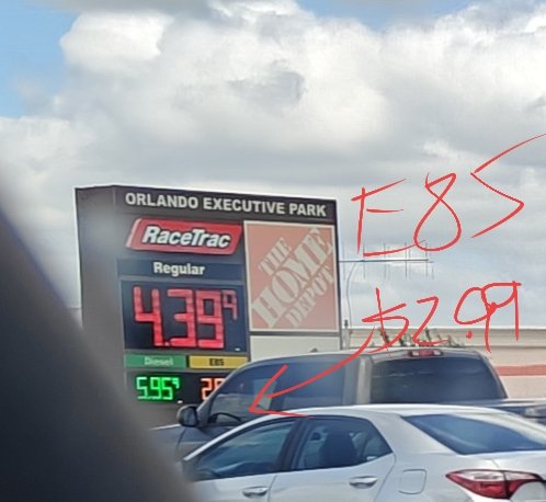 aschaefer's tweet photo. Interesting, you get more energy per dollar buying E85 in Orlando Florida today (highly federally subsidized) compared to E10 or E15 gasoline. I let multiple llms do the math and they all reached the same result. Here's what Opus 5.5 Medium produced, both in text and as an image. https://t.co/q1O7crzyES