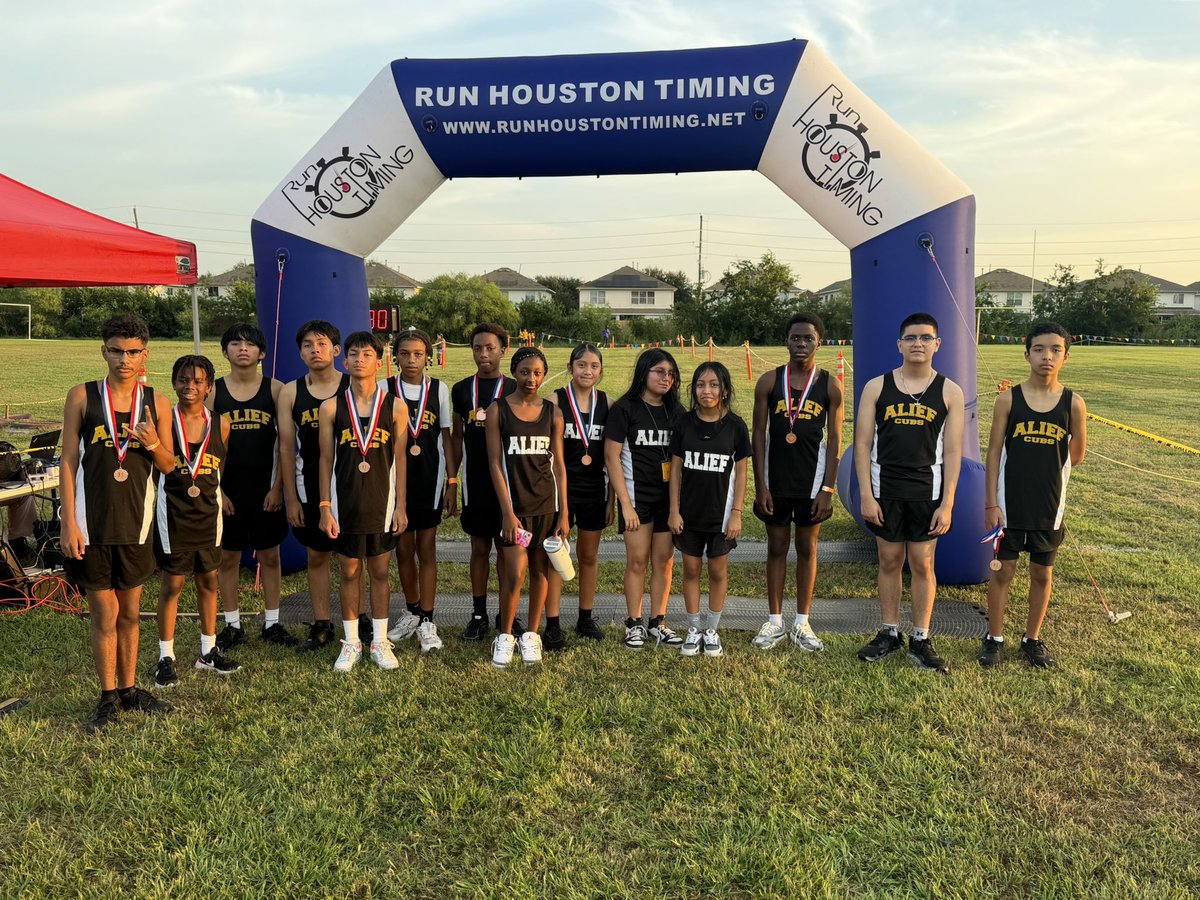 alief_middle's tweet photo. AMS on the move! Great morning for our students who participated in cross country! Their determination, teamwork, and perseverance were on full display.
Kudos to Coach Lupton and his team for their leadership and guidance helping our students grow stronger on and off the course! https://t.co/vEgKTvFKN8