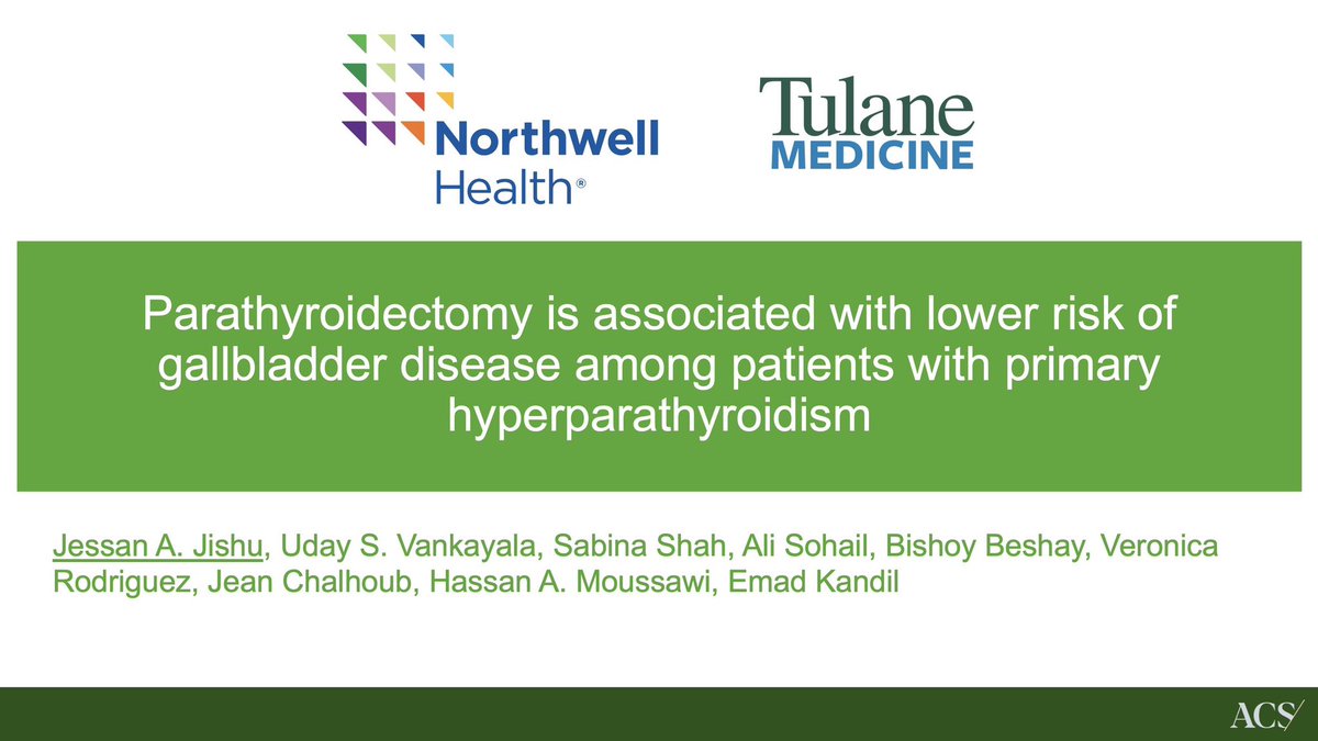 JAJishu1's tweet photo. Catch me on the podium at #ACSCC26 in Washington DC presenting our latest work on this joint effort between @NorthwellHealth and @TulaneMedicine! See you Sunday! 

@EmadKandil11 @Jean_Chalhoub @AmCollSurgeons @SIUHOSPITAL https://t.co/6lcJxDyWrD
