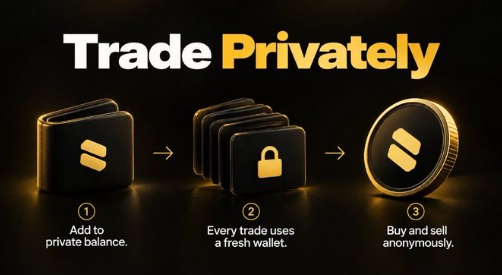 AN0NPAD's tweet photo. Introducing Privacy Pad
A new privacy first launchpad on Solana.  Launch and trade coins without tying them to your main wallet. Every buy gets its own fresh wallet funded from your private balance, and every launch comes from a brand new creator wallet.

STAY PRIVATE 🕵️‍♀️ https://t.co/mt1Gt5j0u3
