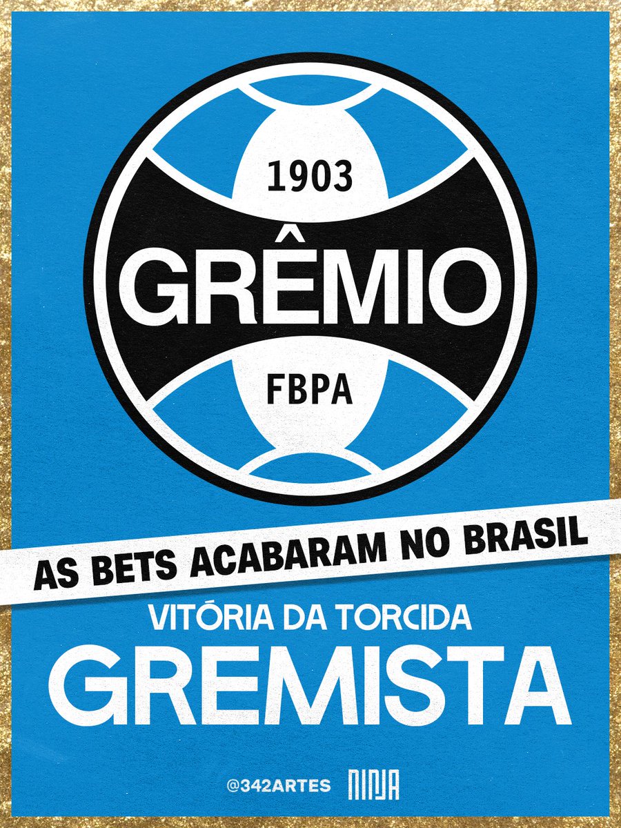 MidiaNINJA's tweet photo. 🔵⚫ GREMISTA CONTRA AS BETS. 

Futebol é paixão, não plataforma de aposta.

#BrasilLivreDasBets https://t.co/AOtpiushPd