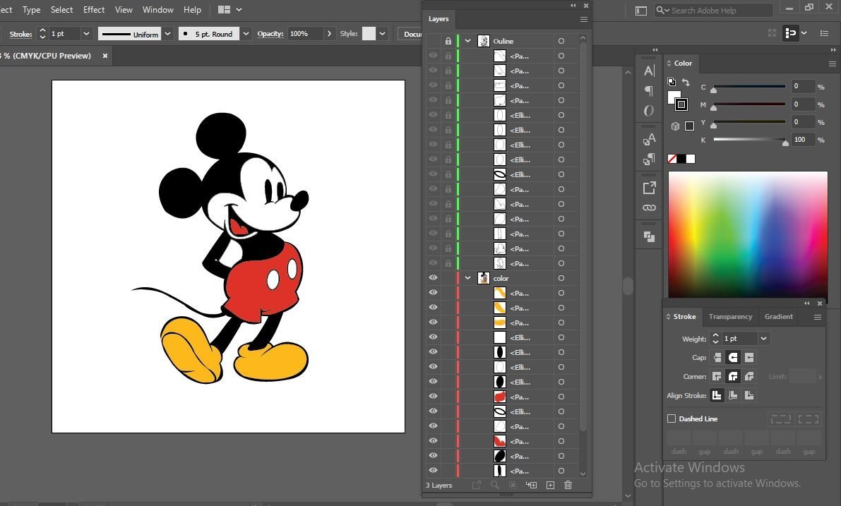 Smallzd0y's tweet photo. A little throwback to a simpler time. ✨

Classic Mickey, fresh perspective.
#illustrator https://t.co/cVIdRVAfDA