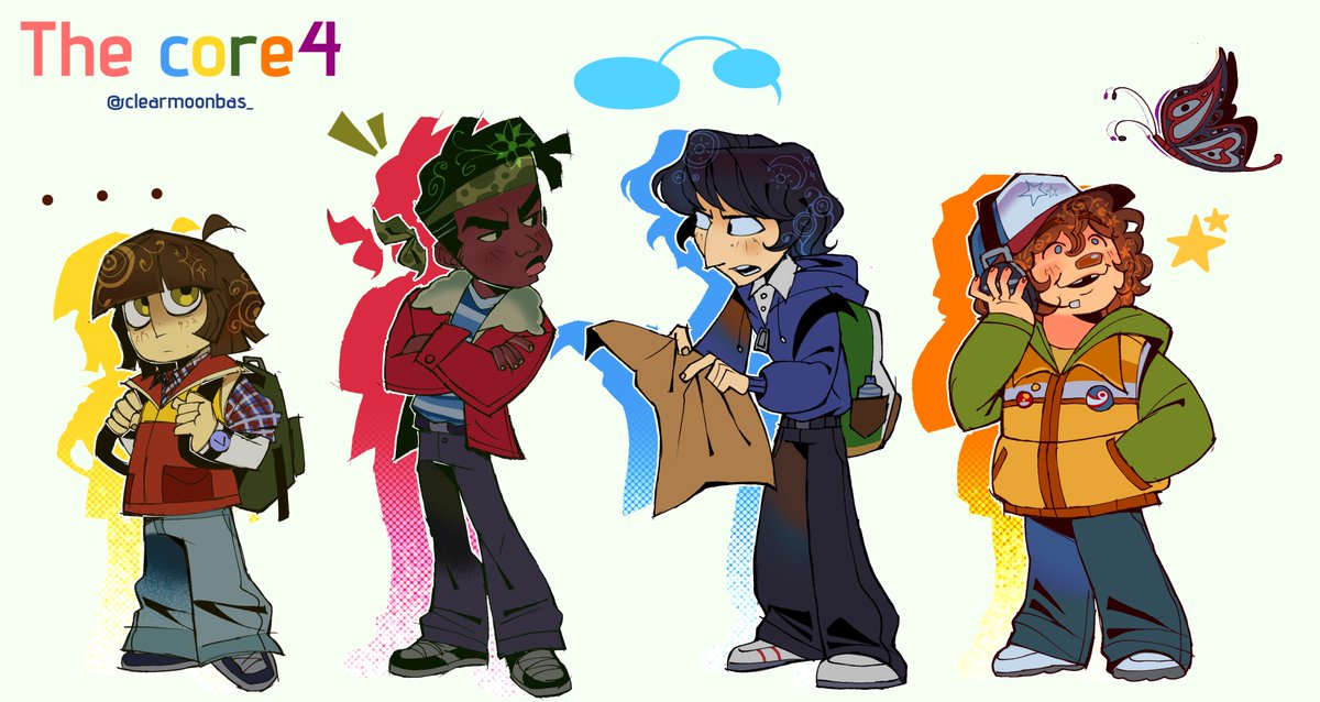 Clearmoonbas_'s tweet photo. The #core4 in my style! https://t.co/XJTEHvzfvo