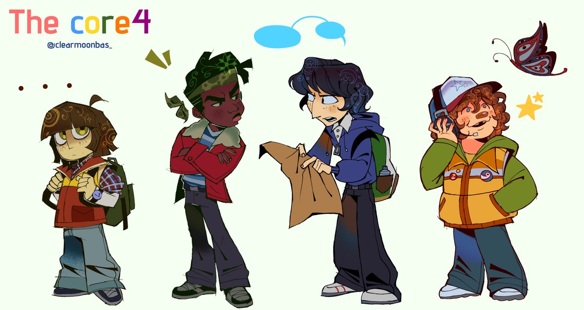 Clearmoonbas_'s tweet photo. The #core4 in my style! https://t.co/XJTEHvzfvo