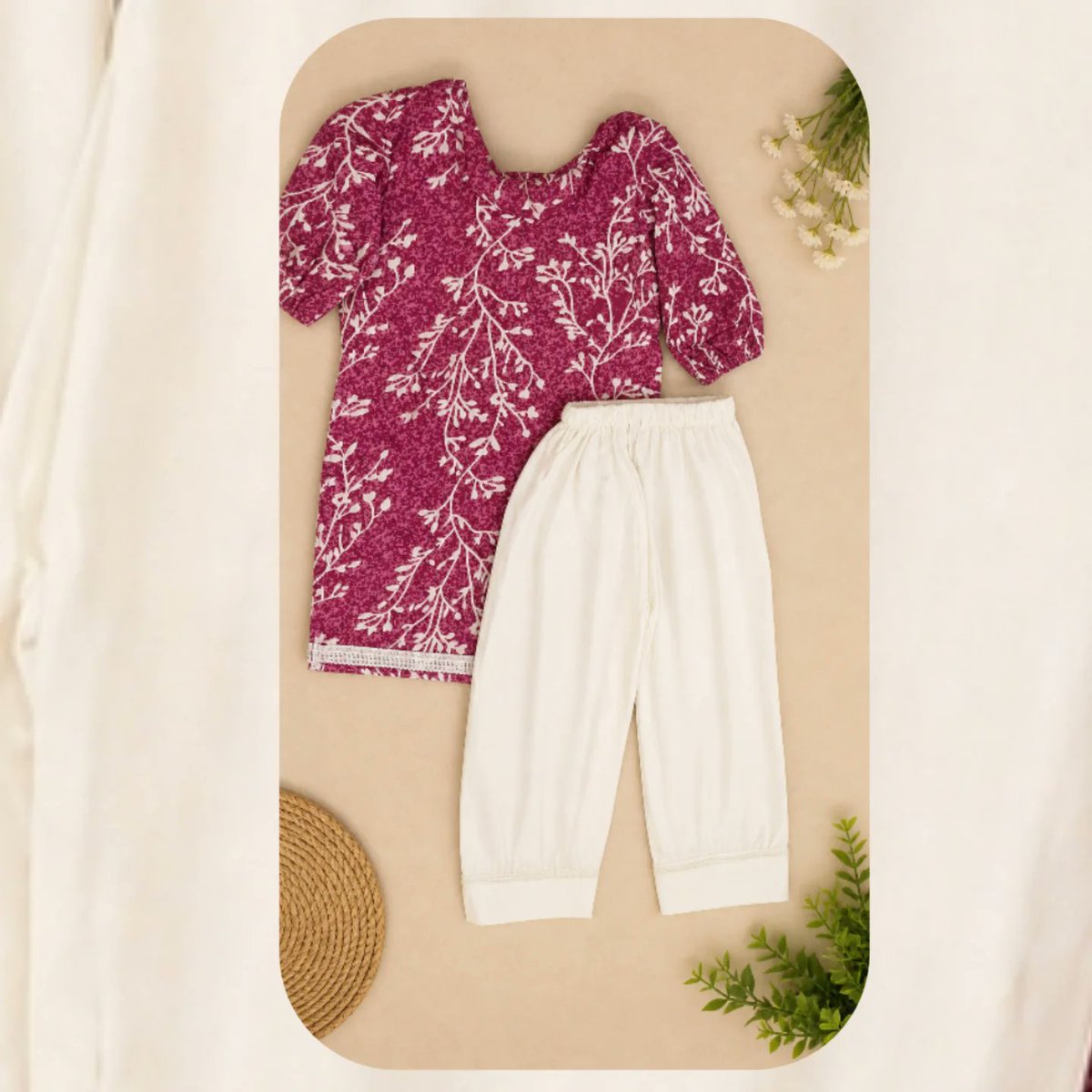 Marchtin85's tweet photo. Tiny Trendz presents customised kurta pajama sets for your little princess. Soft cotton, comfortable and stylish. Available for ages 2–5 years, made with love and customised to your choice. DM to order. https://t.co/vqNz9R6pqe
