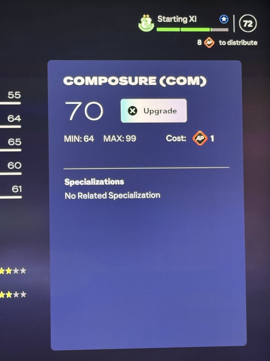 MauroCB95's tweet photo. @EASPORTSFC What happened with explaining each attribute in player career mode? #eafc27 https://t.co/c3toffQObd
