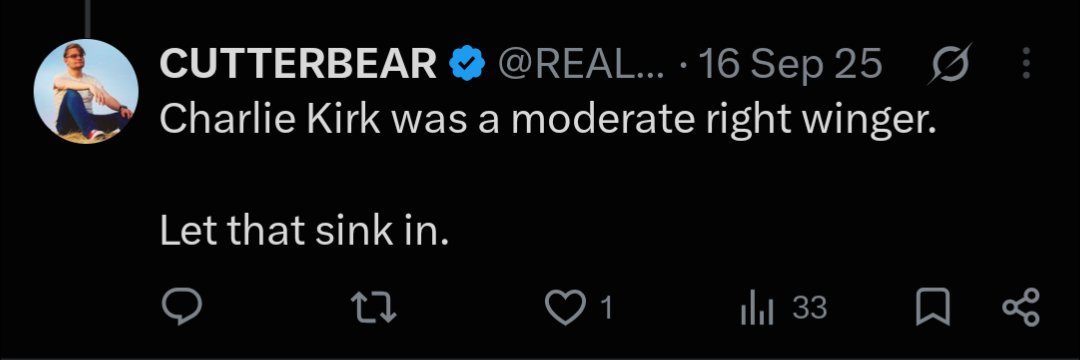 YourPalNyanus's tweet photo. Why is it the people who are so afraid of mere words, are so overjoyed with a violent and horrifying public assassination of an innocent father?

Someone he even agreed was no more than a moderate right winger? 🤔 https://t.co/jcMNPy1fyP