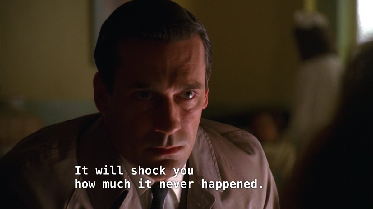 Undue_Risk's tweet photo. The dialectic of these two thoughts is what makes Mad Men the greatest to my mind https://t.co/cZvS0a51vD