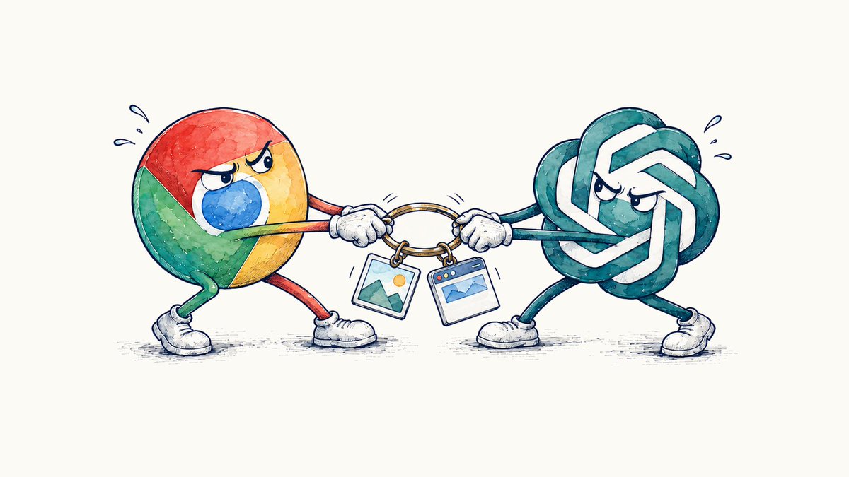 CrisPierry's tweet photo. Chrome and ChatGPT keep fighting over my permissions. Image uploads work one day, then fail the next; pages suddenly become inaccessible. I can’t tell which update is doing it. Is anyone else seeing this?

Personal views only; not my employer’s. https://t.co/hUjyZFJPLr