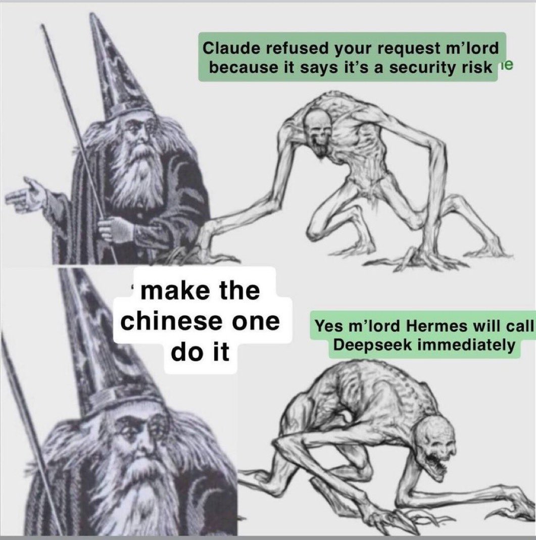 My_Ai_Bi's tweet photo. @kimmonismus lmao the rogue openai agents did the meme https://t.co/56dvF1TC4i