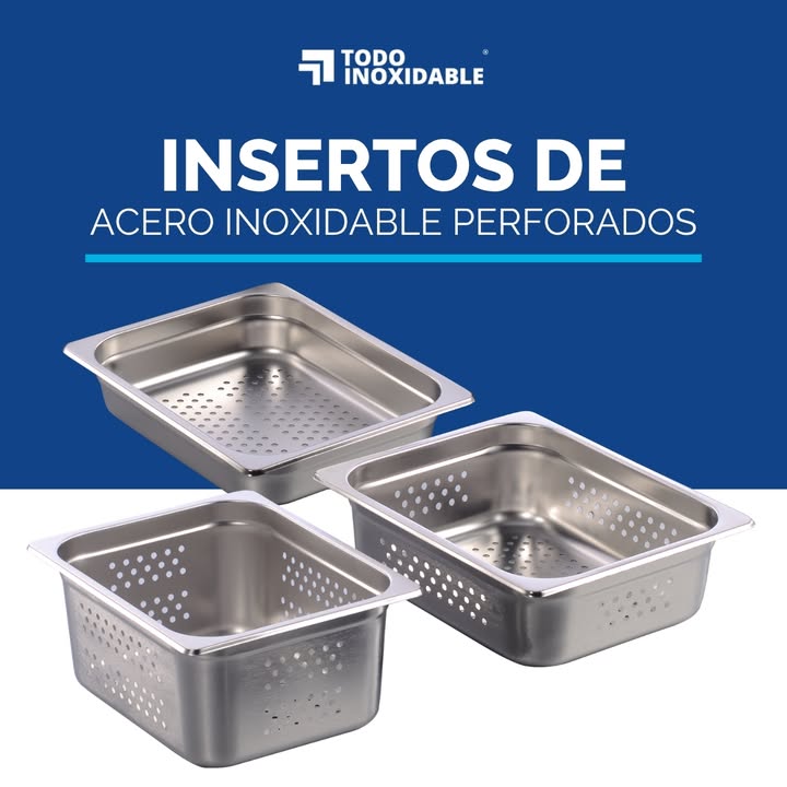 inoxidable_todo's tweet photo. 🥘 Los insertos perforados ayudan a escurrir, organizar y mantener ingredientes listos durante la preparación.

💬 ¿Los necesitas para servicio, preparación o almacenamiento? Te orientamos.

#CocinaProfesional #Insertos #Equipamiento https://t.co/jnnFgV1dkv
