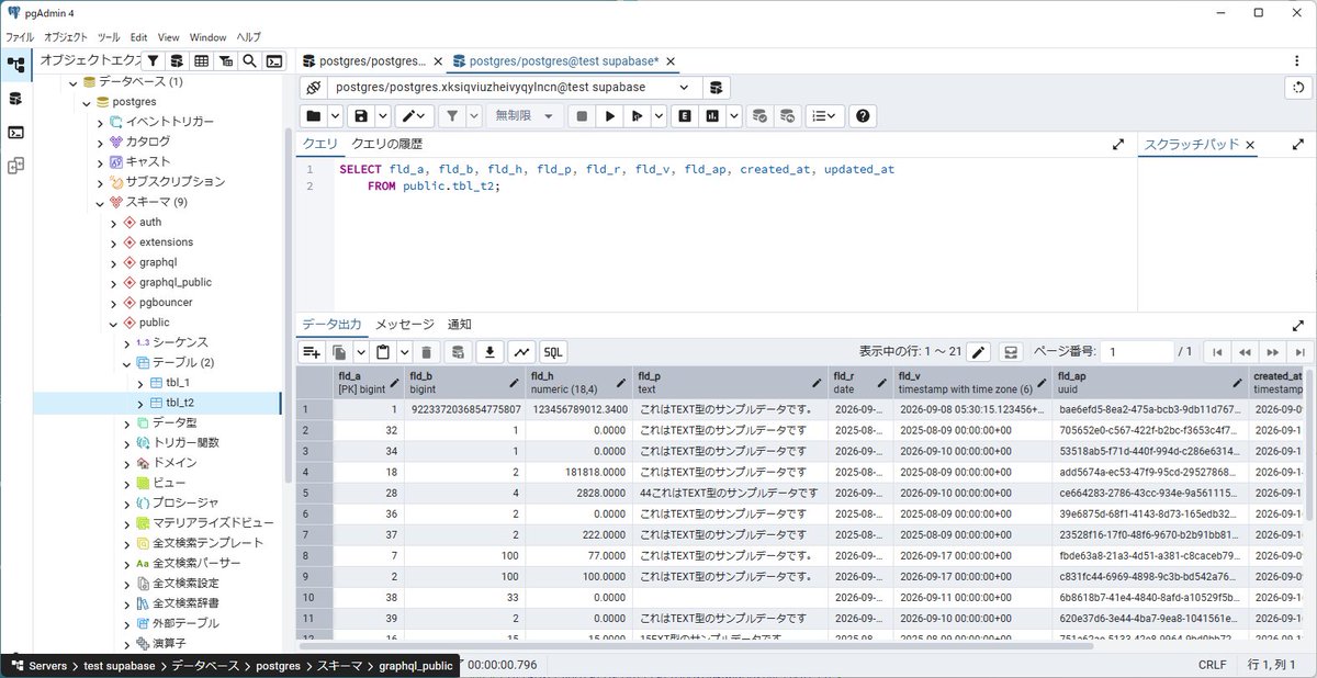 workword_jp's tweet photo. pgAdmin4ใงๆฅ็ถใใฆใฟใ
https://t.co/wV2m1DLoaS
#supabase #PostgreSQL #Delphi #TMS #WEBCore #pgadmin https://t.co/Po5vR8rUM4