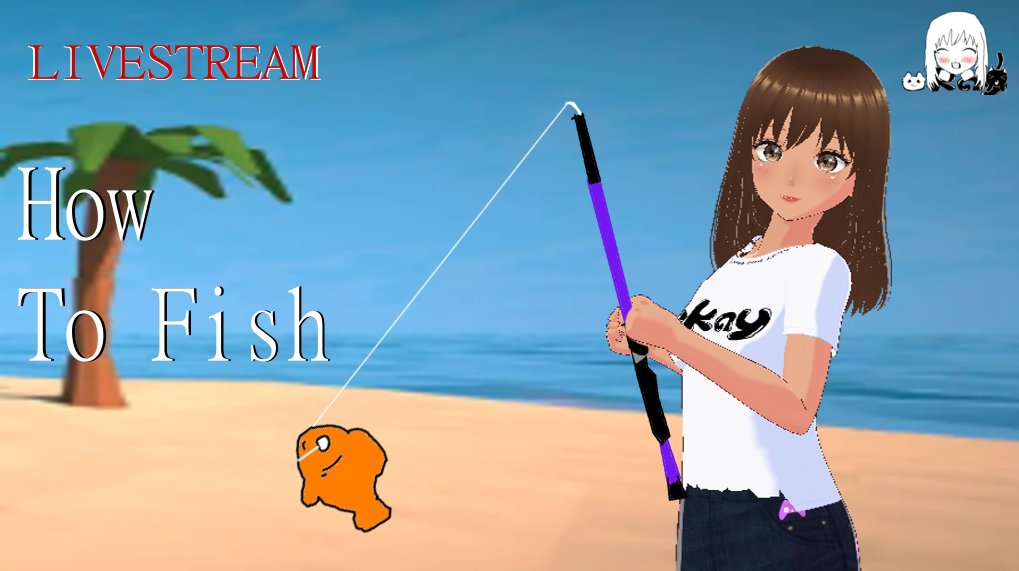 YarrielleOG's tweet photo. It's time to learn #howtofish You can watch at https://t.co/W8oJX7hono or https://t.co/uq7aIbndhz Thanks for your support! #YouTube #Twitch #streaming #livestream #1sttimeplaythrough #tiktok #vtuber #realisticvtuber #funnygame https://t.co/96w4EsSBWV