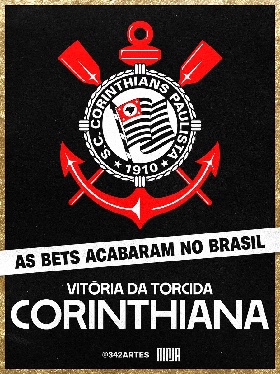MidiaNINJA's tweet photo. ⚫⚪ A FIEL É CONTRA AS BETS. 

Paixão pelo Corinthians não pode virar combustível pra vício.

#BrasilLivreDasBets https://t.co/S0kknGNwNp
