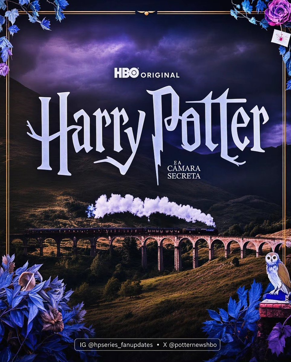 portalpotterbr's tweet photo. A Logo da 2ª temporada de Harry Potter e a Câmara Secreta foi divulgada em um evento de licenciamento da WB aqui no Brasil!  

O fundo também nos dá a primeira imagem oficial completa do novo Expresso de Hogwarts da série!

via - / passosvale e hpseries_fanupdates https://t.co/5Qpe20xg0q
