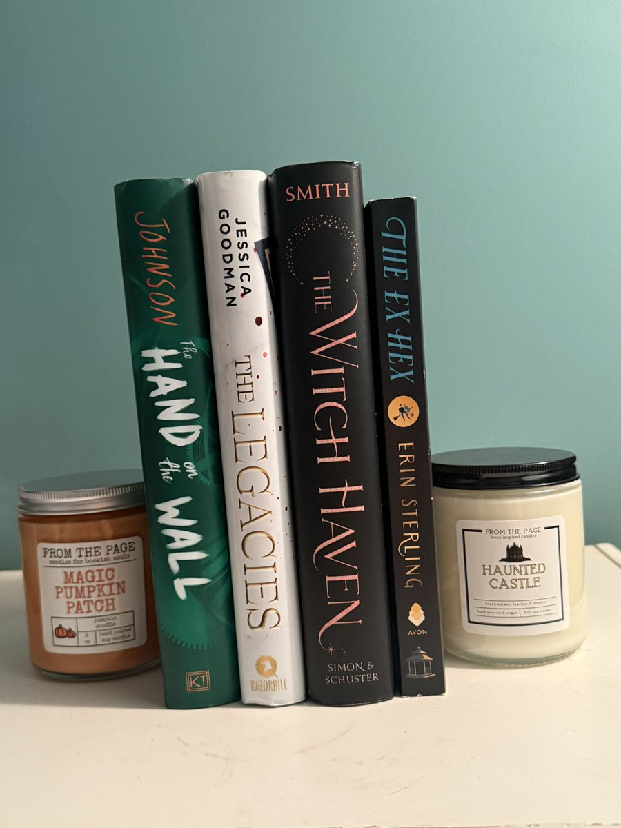 DropandRead24's tweet photo. Vote with an emoji! What will be October’s book club pick of the month?!
The Ex Hex-🧙🏻‍♀️
The Witch Haven- ✨
The Legacies- 🫆
Hand on the Wall- ✋🏻 https://t.co/186XKWnr42