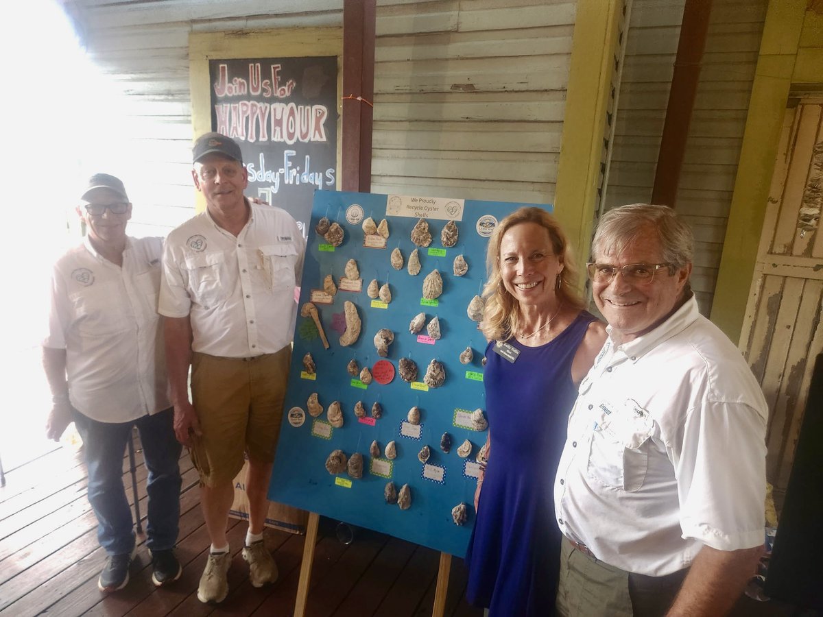 DonnaCampbellTX's tweet photo. Team Campbell was happy to participate in the South Texas Coastal Initiative’s fundraiser supporting efforts to recycle oyster shells from San Antonio and other inland communities and return them to the Texas coast.

These recycled shells help restore oyster reefs, which play an important role in the health of our coastal ecosystems. With an estimated 80% of Texas’ oyster reefs lost, restoration efforts like these can help rebuild vital habitat and improve water quality. A single oyster can filter up to 50 gallons of water each day!