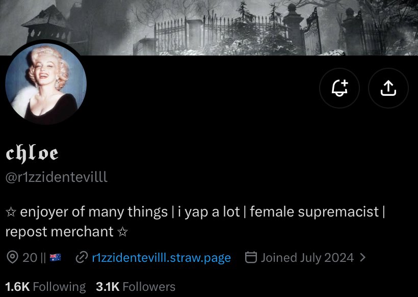 yuurriing's tweet photo. full thread of @/rIzzidentevilll being a far right, zionist, pro life, MAGA 😭, anti immigration “RADFEM” because she likes to say i have no proof ! https://t.co/brPFqw8Kot