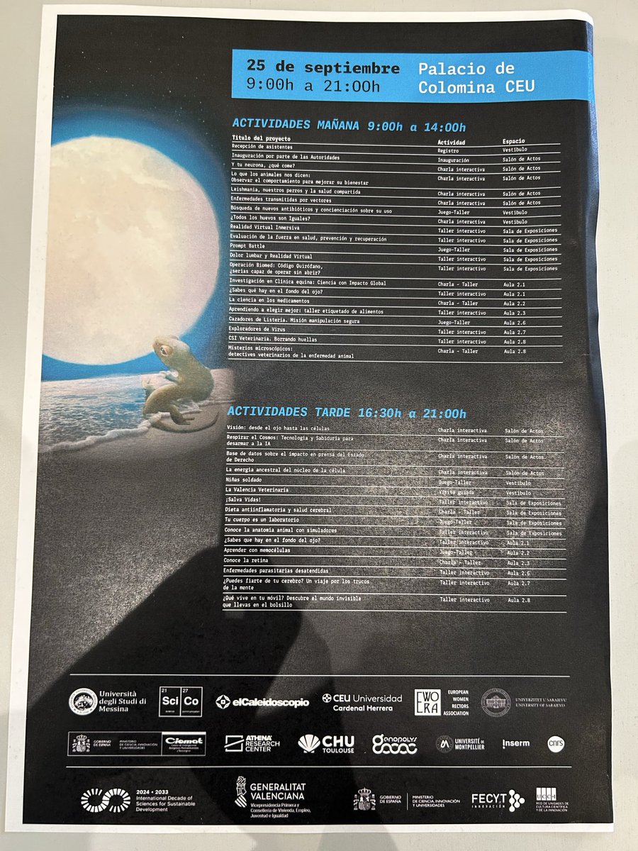 RoLcrisisEU's tweet photo. Professor Susana Sanz and three junior members of the research team presented the database on press coverage of the Rule of Law at MEDNIGHT (Mediterranean Researchers' Night), an event held at the Palacio Colomina of @uchceu https://t.co/LoAtcoF8eV