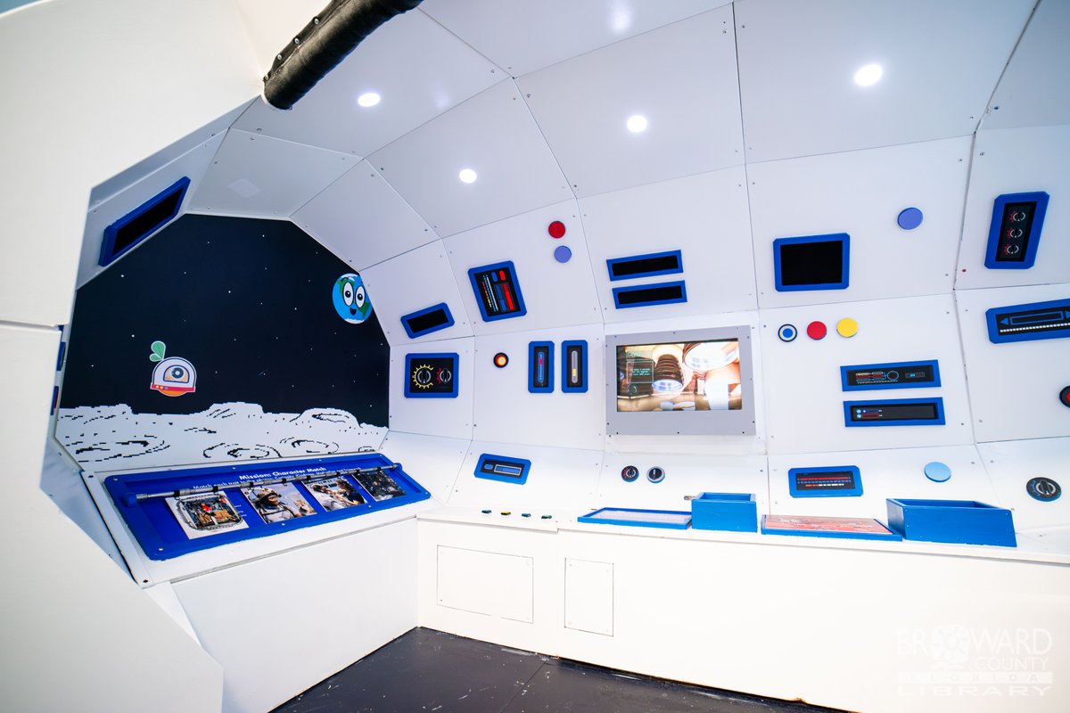 BrowardLibrary's tweet photo. Main Library is proud to have a new addition to our Active Learning Center, the ‘Curiosity Capsule’ Character Corner donated by the Museum of Discovery and Science! Young astronauts can come learn about space exploration and explore the limitless possibilities of science through play. MODS will be adding features to all library branches in the coming months, so be sure to follow us on all socials to stay up to date! The ribbon cutting ceremony was held on Thursday, September 24th, 2026, and featured local dignitaries as well as staff from BCL and MODS who helped make this possible.

#BrowardLibrary #BrowardCounty #MuseumOfDiscoveryAndScience #NASA #LocalEvents

A Service of the Broward County Board of Commissioners